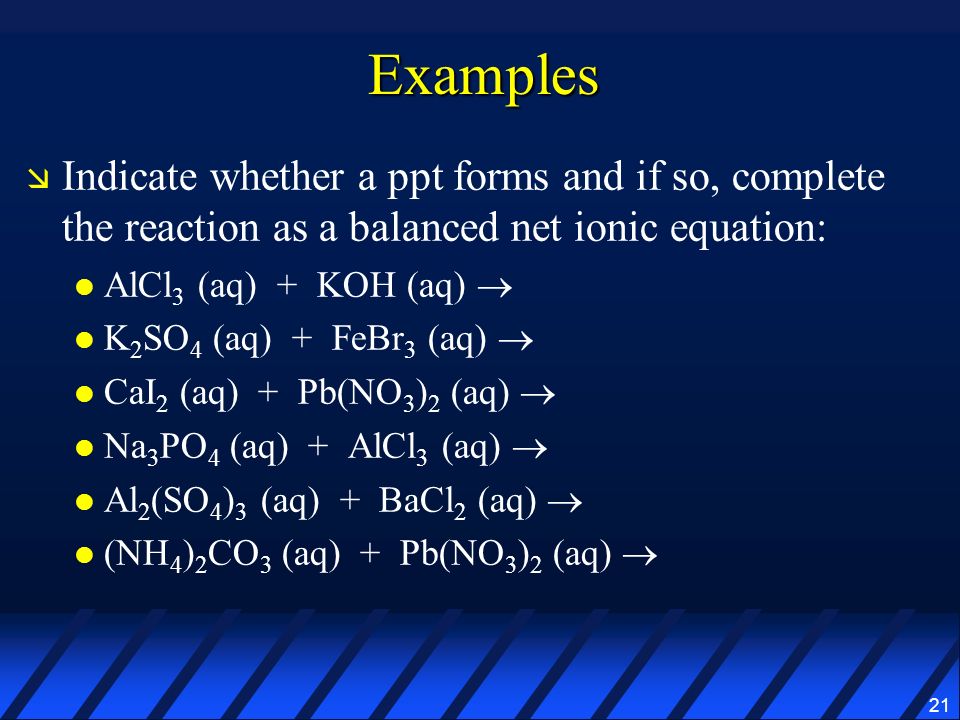 What is the reaction of AlCl3 + H2O?